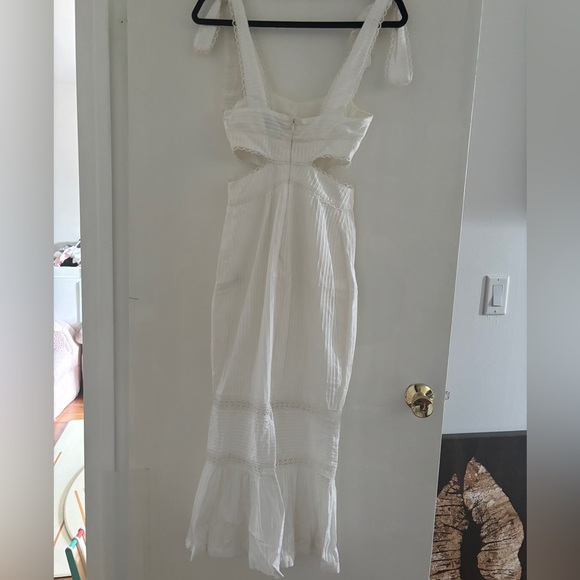 Alice McCall foreign affairs midi dress white strap bride bachelorette trumpet 0 - Picture 8 of 10